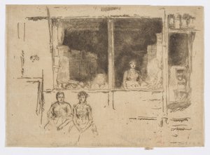 Melonenladen, Hounsditch, ca. 1886-88