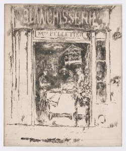 Mme Pelletier, Blanchisserie, Paris, ca. 1892-93 von James Abbott McNeill Whistler