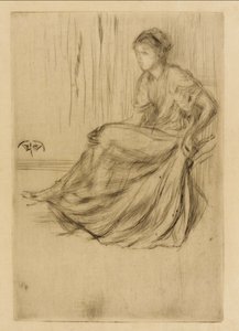 Modell sitzend, 1873