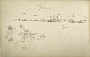 Monitore, aus einer Serie von zwölf Radierungen mit dem Titel The Naval Review, 1887