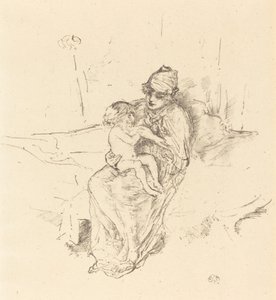 Mutter und Kind, Nr. 1, 1891-1895 von James Abbott McNeill Whistler