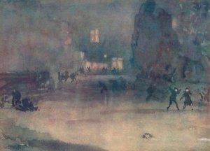 Nocturne - Amsterdam im Schnee, 1882