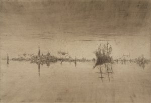Nocturne, 1879-80 (Radierung und Kaltnadel)