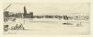 Alte Westminster-Brücke Sechzehn Radierungen von Szenen an der Themse und anderen Motiven (Serie)