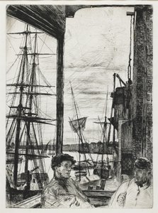 Rotherhithe aus "Sechzehn Radierungen von Szenen an der Themse und anderen Motiven"