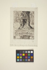 Seymour unter einem Baum stehend von James Abbott McNeill Whistler