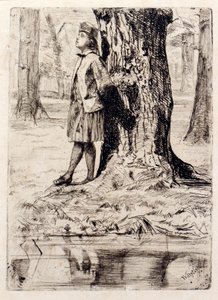 Seymour unter einem Baum stehend von James Abbott McNeill Whistler