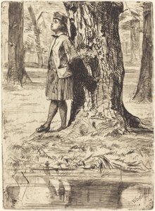 Seymour steht unter einem Baum, 1859 von James Abbott McNeill Whistler