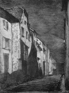 Straße in Saverne, 1858