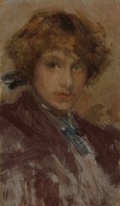 Studie eines Mädchens Kopf und Schultern, 1896-97 von James Abbott McNeill Whistler