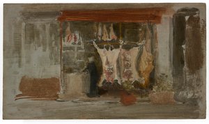 Der Metzgerladen, ca. 1888-89 von James Abbott McNeill Whistler