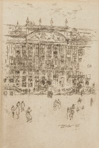 Die Kirche - Brüsseler Anbetung, 1887 von James Abbott McNeill Whistler