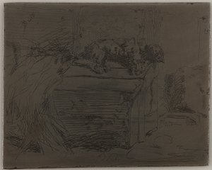 Der Hund auf der Hundehütte, 1858