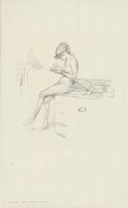 Das kleine nackte Modell, lesend von James Abbott McNeill Whistler