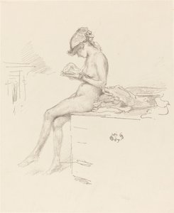Das kleine nackte Modell beim Lesen von James Abbott McNeill Whistler