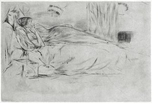 Das Modell, liegend, ca. 1864, 1904 von James Abbott McNeill Whistler