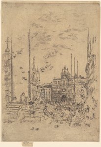Die Piazzetta, 1879-1880 von James Abbott McNeill Whistler
