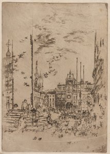 Die Piazzetta, 1879-1880 von James Abbott McNeill Whistler