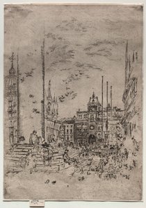 Die Piazzetta, 1880 von James Abbott McNeill Whistler
