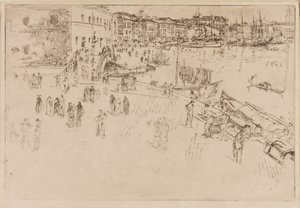 Die Riva, 1879-1880 von James Abbott McNeill Whistler
