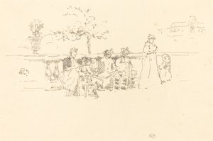 Die Terrasse, Luxemburg von James Abbott McNeill Whistler