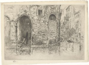 Die zwei Türöffnungen. Erste Venedig-Folge Blatt 2 (von 12) von James Abbott McNeill Whistler