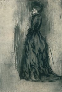 Das Samtkleid Frances Leyland, ca. 1873, 1904 von James Abbott McNeill Whistler