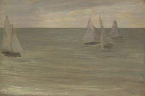 Trouville Grau und Grün, das Silberne Meer, 1865