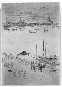 Aufrecht Venedig, 1879-80 von James Abbott McNeill Whistler