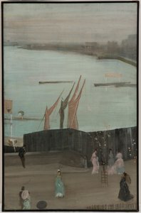Variationen in Rosa und Grau: Chelsea von James Abbott McNeill Whistler