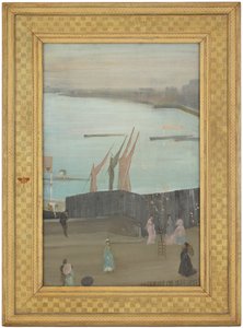 Variationen in Rosa und Grau: Chelsea, 1871-1872 von James Abbott McNeill Whistler