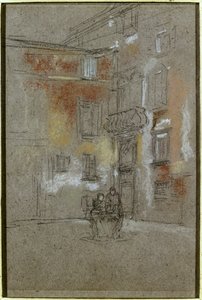 Venezianischer Innenhof: Corte Bollani, 1880 von James Abbott McNeill Whistler