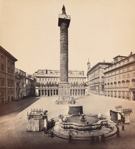 Piazza Colonna, Säule des Marcus Aurelius und Chigi-Palast von James Anderson