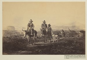 Poingdestre, Szene aus der Campagna Romana. Die Rückkehr von der Arbeit, nach dem Gemälde von James Anderson