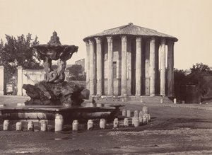 Tempel der Vesta und Brunnen, Rom von James Anderson