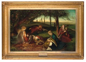 Der Sancgreall, König Artus geheilt von seiner schweren Wunde von James Archer