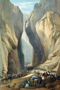 Britische Armee betritt den Bolan-Pass von Dadur, Erster Anglo-Afghanischer Krieg, 1838-1842