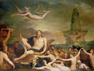 Handel, oder der Triumph der Themse, vierter in der Serie Der Fortschritt der menschlichen Kultur und des Wissens, ca. 1777-84 von James Barry