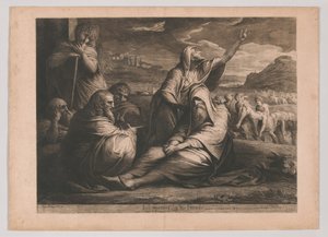 Hiob wird von seinen Freunden zurechtgewiesen von James Barry
