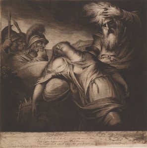 König Lear und Cordelia, Akt V, Szene 10 von James Barry