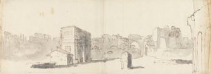 Rom, Ansicht des Konstantinsbogens mit anderen Ruinen von James Barry