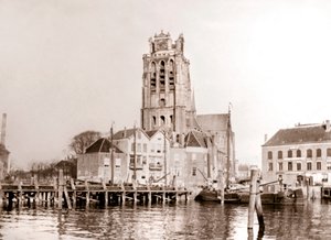 Kirche am Kanal, Dordrecht, Niederlande, 1898 von James Batkin