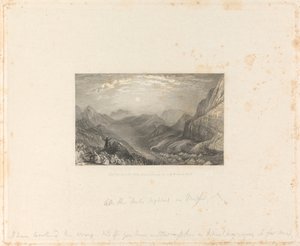 Das Tal, in dem die Kinder Israels lagerten, mit dem Berg Sinai in der Ferne von James Baylis Allen