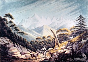 Nepalesische Hirten im Himalaya, 1826