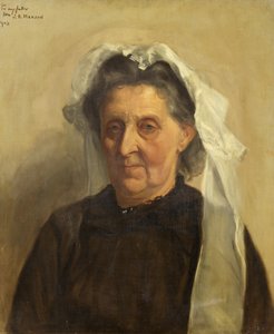 Alte Frau mit weißer Haube, 1903 von James Bolivar Manson