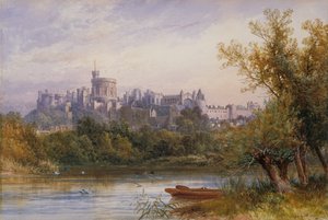 Ein Blick auf Windsor Castle von der Themse