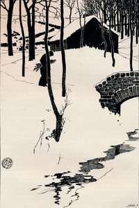 Ein Cottage im Wald, um 1897 von James Cadenhead