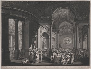 Fete Champetre, 9. Juni 1774 (Innenansicht des Speisesaals)