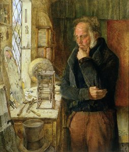 Unser Dorfuhrmacher löst ein Problem, ca. 1859