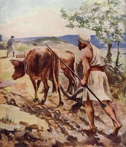 Pflügen in der Nähe von Nazareth von James Clark